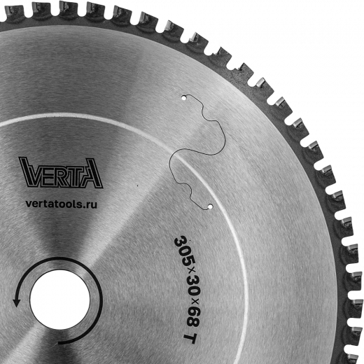Диск пильный по стали 305x30/25.4х2.4/2.0x68T Steel Pro VERTA