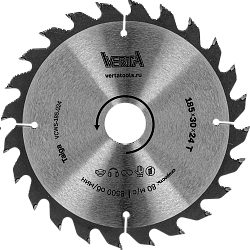 Диск пильный по дереву 185x30/20x2.2/1.4х24T Taiga VERTA