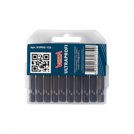 Биты PZ2х50мм (10шт) ULTRAPROFI VERTA