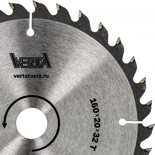 Диск пильный по дереву 160x20/16x2.2/1.4х32T Taiga VERTA