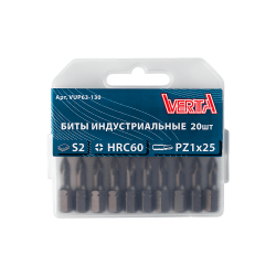 Биты PZ1х25мм (20шт) ULTRAPROFI VERTA