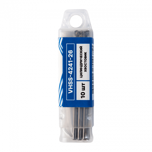 Сверло по металлу с цилиндрическим хвостовиком  2,6мм (10шт) VERTA