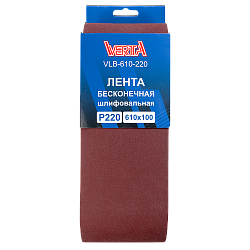 Лента бесконечная шлифовальная 610х100мм Р220 (5шт) VERTA