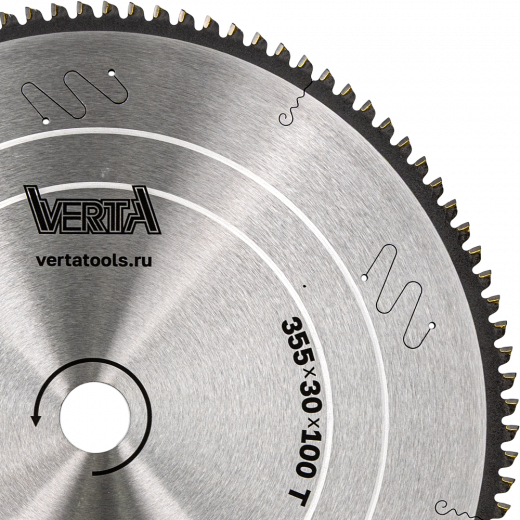 Диск пильный по алюминию 355x30/25.4х3.2/2.4x100T Alu Pro VERTA
