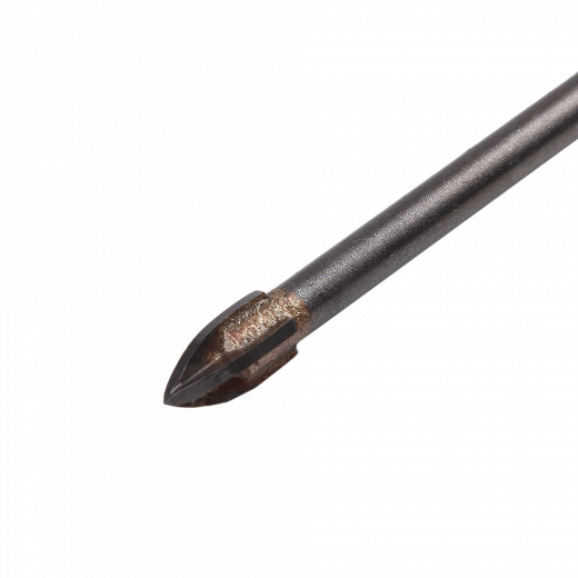 Сверло по кафелю и стеклу с цилиндрическим хвостовиком 4мм 4 режущих кромки VERTA