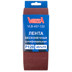 Лента бесконечная шлифовальная 457х75мм Р120 (5шт) VERTA