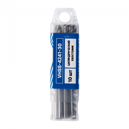 Сверло по металлу с цилиндрическим хвостовиком  3,0мм (10шт) VERTA