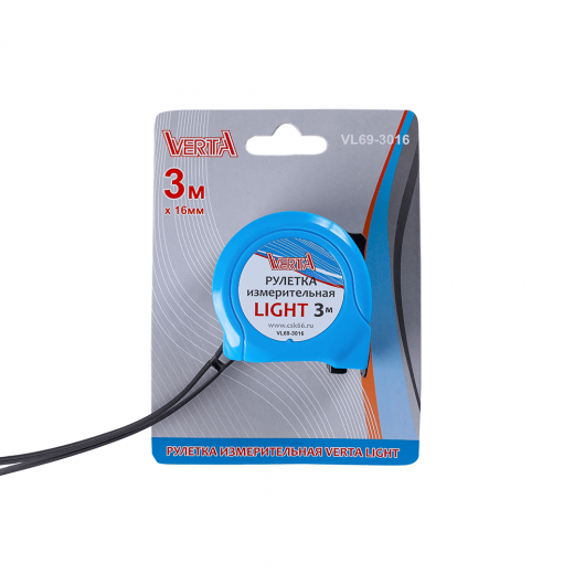 Рулетка 3мх16мм LIGHT VERTA
