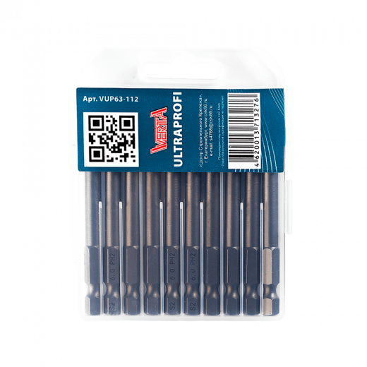Биты Ph2х70мм (10шт) ULTRAPROFI VERTA