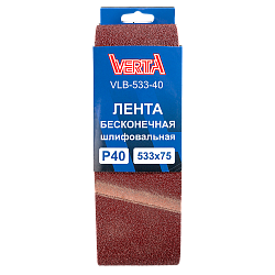 Лента бесконечная шлифовальная 533х75мм Р40 (5шт) VERTA
