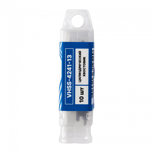 Сверло по металлу с цилиндрическим хвостовиком 1,3мм (10шт) VERTA