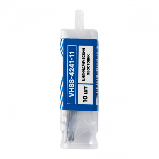 Сверло по металлу с цилиндрическим хвостовиком 1,1мм (10шт) VERTA