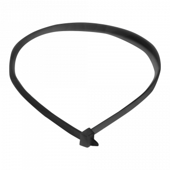 Хомут-стяжка 2,5х120мм нейлоновый черный VERTA 