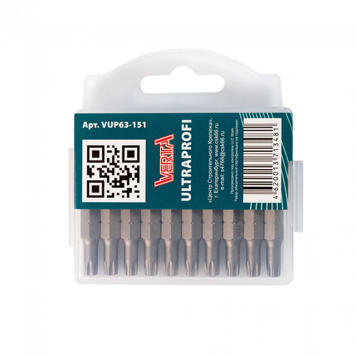 Биты T25х25мм (20шт) ULTRAPROFI VERTA