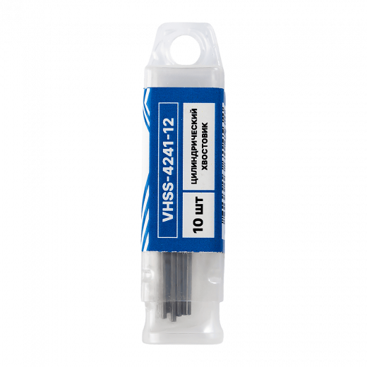 Сверло по металлу с цилиндрическим хвостовиком 1,2мм (10шт) VERTA