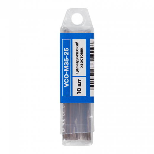 Сверло по металлу кобальт с цилиндрическим хвостовиком 2,5мм (10шт) VERTA