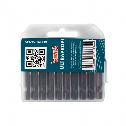 Биты Ph3х50мм (10шт) ULTRAPROFI VERTA