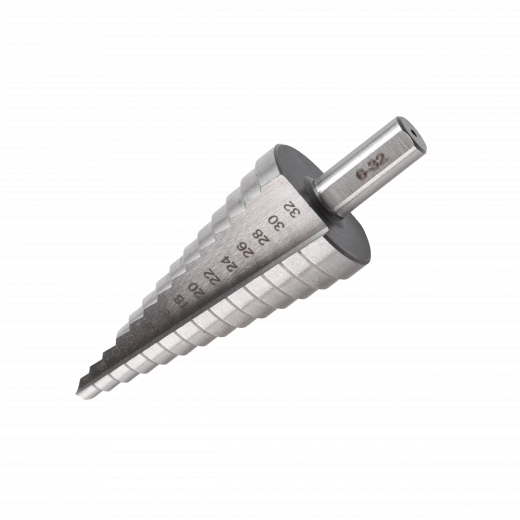 Сверло по металлу ступенчатое 6-32мм 14 ступеней с цилиндрическим хвостовиком VERTA