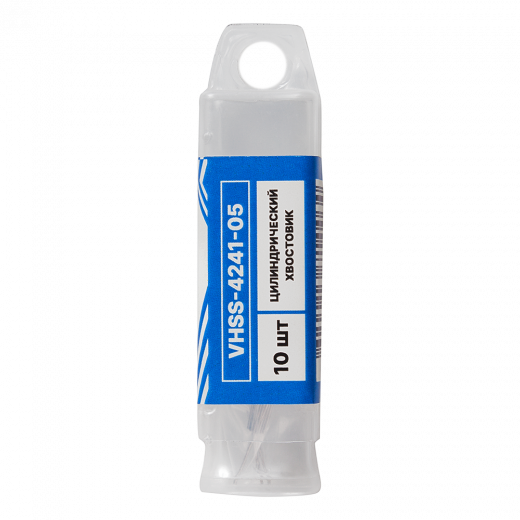 Сверло по металлу с цилиндрическим хвостовиком 0,5мм (10шт) VERTA