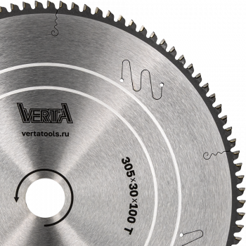 Диск пильный по алюминию 305x30/25,4х3.0/2.2x100T Alu Pro VERTA