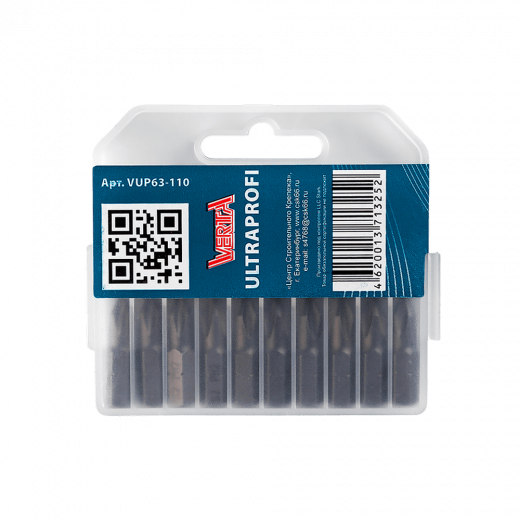 Биты Ph2х25мм (20шт) ULTRAPROFI VERTA