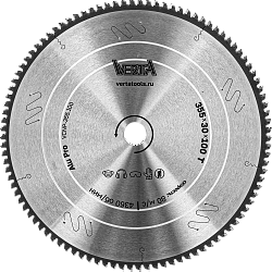 Диск пильный по алюминию 355x30/25.4х3.2/2.4x100T Alu Pro VERTA