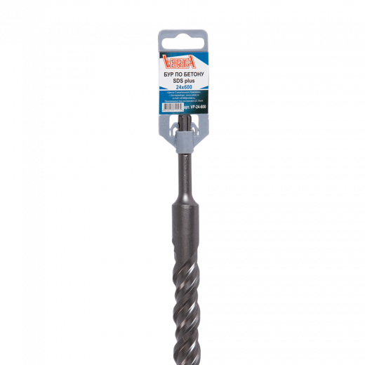 Бур по бетону SDS-plus 24х600мм VERTA